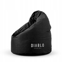 Pufa dla Dziecka do Pokoju Wodoodporna Worek Sako 80x110 DIABLO Czarna