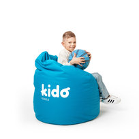 Pufa Dziecięca KIDO BY DIABLO CHAIRS: Niebieska, Worek Sako Do Siedzenia Dla Dzieci, Do Pokoju Dziecięcego, W Kolorze Niebieskim, Wodoodporna, Solidna Pufa Balkonowa, Tarasowa, Wytrzymała Do Pokoju D Diablo Chairs
