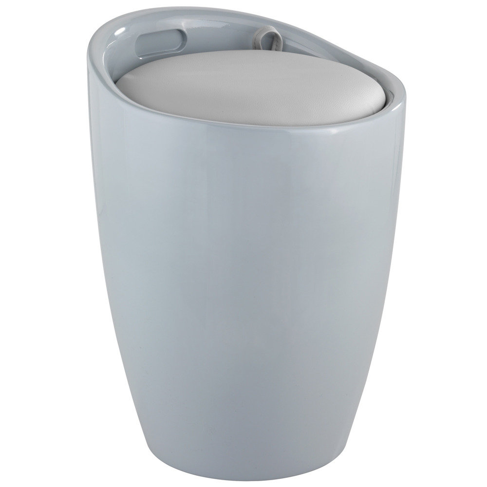 Pufa/kosz na pranie WENKO Candy Grey 2w1, 20 l