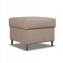 Pufa Otwierana Skandynawska Beżowa Siedzisko Schowek Bonell Tkanina Welur