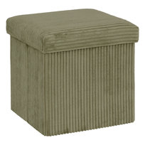 Pufa składana ARUM sztruksowa 38 x 38 x 38 cm Atmosphera Créateur d'intérieur
