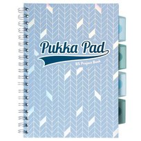 Pukka Pad, Kołozeszyt W Kratkę B5 100k, Kolor Błękitny, Notatnik Project Book Glee, 