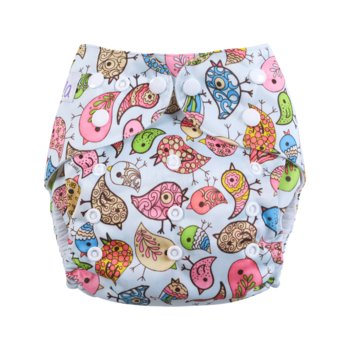 Pul, Pieluszka z kieszonką, nadruk Ptaszki - Simed