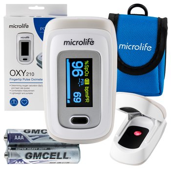PULSOKSYMETR MICROLIFE OXY PULSOMETR NAPALCOWY SATURACJA NATLENIENIE KRWI OXY 210 - Microlife