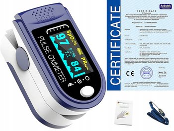PULSOMETR MEDYCZNY PULSOKSYMETR NAPALCOWY TĘTNO PULS SATURACJA CERT CE OLED - Inny producent