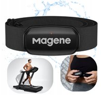 PULSOMETR NA KLATKE PIERSIOWA CZUJNIK TETNA DO BIEGANIA BLUETOOTH OPASKA