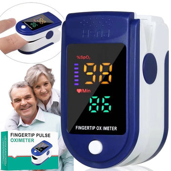 PULSOMETR POMIAR MONITOR TĘTNA NA PALEC PULSOKSYMETR LED DUŻY WYŚWIETLACZ - WKS