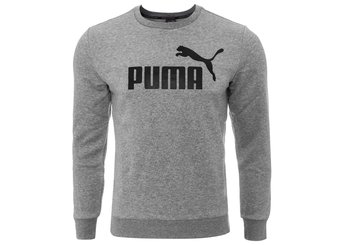 Puma Bluza Męska Dresowa Ocieplana Ess Big Logo Crew Gray 586678 03 - Rozmiar: Xl - Puma