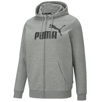 Puma, Bluza sportowa męska, Essentials Big Logo Full-Zip Hoodie 586698-03, szara, rozmiar L - Puma