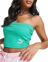 PUMA BLUZKA SPORTOWA TOP DAMSKI DŻERSEJ BAWEŁNA BANDEAU Puma
