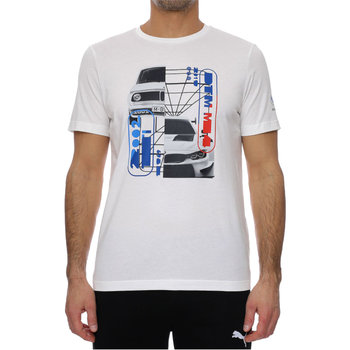 Puma BMW Motorsport Graphic Tee 531194-02, męski t-shirt kompresyjny biały - Puma