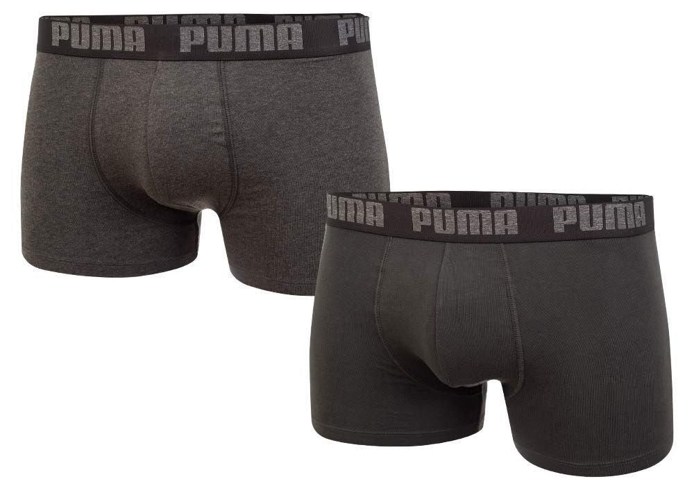 Zdjęcia - Bielizna termoaktywna Puma Bokserki Męskie 2 Pary Fashion Boxer Grey 906823 37 Xl 