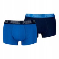 Puma Bokserki Męskie Majtki Boxer 2P Granatowe/Niebieskie R.M Puma