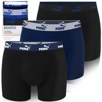Puma Bokserki Męskie True Blue Bawełna 3 Pak Rozmiar S Puma