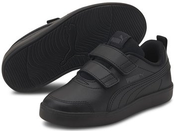 Puma, Buty sportowe dziecięce Courtflex v2 V PS, 371543-06, Czarne, Rozmiar 33 - Puma