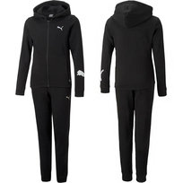 Puma dres dziecięcy czarny ocieplany bluza spodnie 670211 01 128 Puma