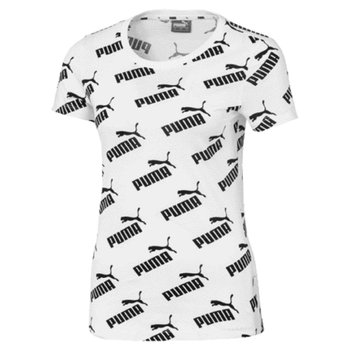 Puma, Koszulka damska, AMPLIFIED AOP TEE 58254602, biały, rozmiar M - Puma