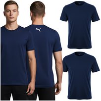 PUMA Koszulka Męska 2 sztuki Basic T-Shirt Granatowa Bawełna Logo Rozmiar XL Puma
