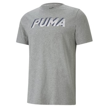 Puma, Koszulka męska, Modern Sports Logo Tee szara 585818 03, rozmiar 2XL - Puma