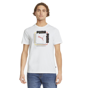 PUMA KOSZULKA MĘSKA T-SHIRT BOX TEA WHITE 848565 02 S - Puma