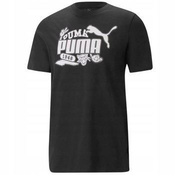 Puma Koszulka Męska T-Shirt Czarna 67447601 L - Puma