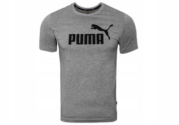 Puma, Koszulka męska, T-SHIRT ESS LOGO TEE GRAY 586666 03 M, rozmiar M - Puma