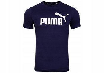 Puma Koszulka Męska T-Shirt Ess Logo Tee Navy 586666 06 M - Puma