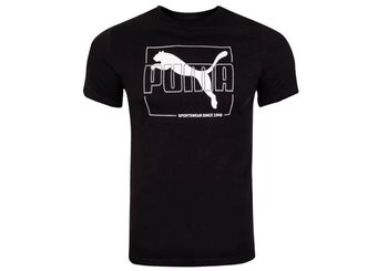 Puma Koszulka Męska T-Shirt Flock Tee Black 587770 01 M - Puma