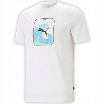 Puma Koszulka Męska T-Shirt Graphics Biała L - Puma
