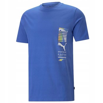 Puma Koszulka Męska T-Shirt Graphics Niebieska L - Puma