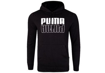 Puma  Męska Bluza sportowa Bluza sportowa z kapturem Power Hoodie Black 589409 01 Xxl - Puma
