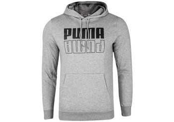 PUMA  MĘSKA Bluza sportowa Bluza sportowa z kapturem POWER HOODIE GREY 589409 03 - Rozmiar: L - Puma