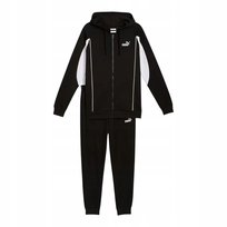 PUMA MĘSKI DRES KOMPLETNY SPORT HOODED SWEAT CZARNY r.L Inna marka