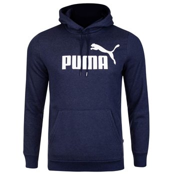 PUMA OCIEPLANA Bluza sportowa męska ESS HEATHER HOODIE NAVY 586739 06 - Rozmiar: S - Puma