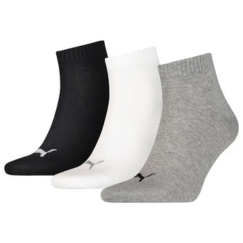 Puma, Skarpetki sportowe, Quarter Plain, 3Pack 906978 23, szary, rozmiar 43/46 - Puma