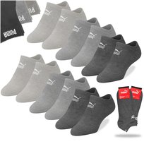 Puma Skarpety Męskie Stopki Sneaker Zestaw Bawełna Szare Mix 6 par Rozmiar 35/38 Puma