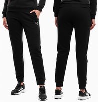 PUMA spodnie dresowe damskie sportowe treningowe bawełniane dresy r. L