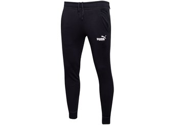 PUMA  SPODNIE MĘSKIE DRESOWE BAWEŁNIANE ESS SLIM PANTS FL BLACK 586748 01 - Rozmiar: M - Puma