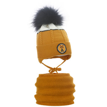 Pupill, Czapka i komin chłopięcy, Tomson, rozmiar 38/40 - Pupill