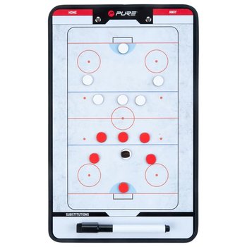 Pure2Improve Dwustronna tablica trenerska do hokeja na lodzie, 35x22cm - Pure2Improve
