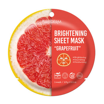 Purederm, Biodegradowalna Maska W Płachcie Grapefruit, 23g - Purederm