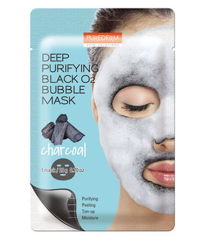 PUREDERM Koreańska maseczka bąbelkująca WĘGIEL, 20 g - Purederm