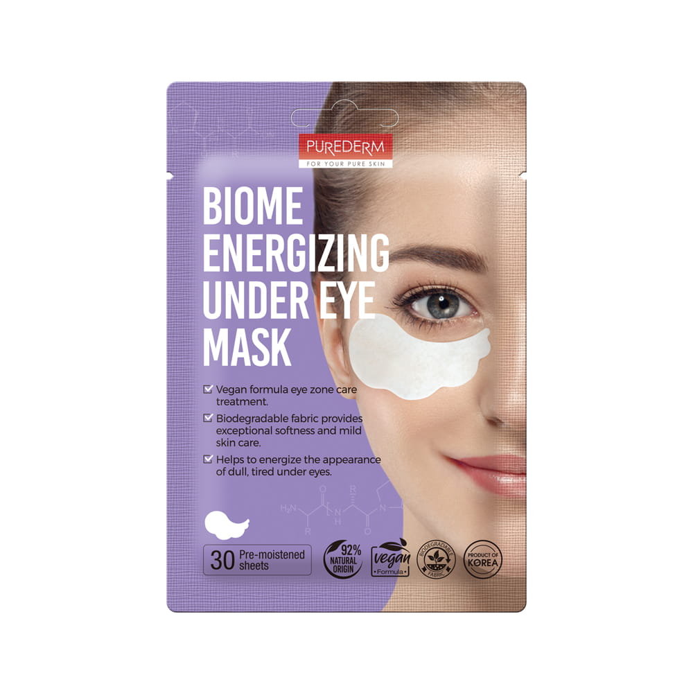 Purederm, Probiotyczne Wegańskie Płatki Pod Oczy Biome Energizing, 30 ...