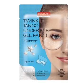 Purederm Under Eye Gel Patches, Przeciwzmarszczkowe płatki pod oczy z brokatem, 2 szt. - Purederm