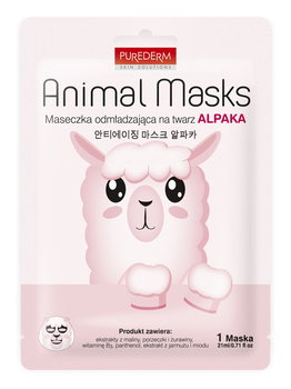 PUREDERM Wegańska maseczka ANIMAL ALPAKA, 21 ml - Purederm