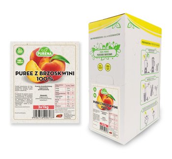 Puree brzoskwiniowe 100% Purena (3x1kg) - Purena