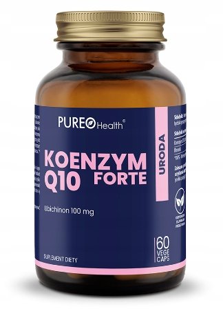 Фото - Вітаміни й мінерали Forte Suplement diety, Pureo Health, Koenzym Q10  Antyoksydant, 60 Kaps. 
