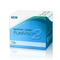 PureVision 2, Soczewki miesięczne -0.50 krzywizna 8,6, Wyrób medyczny, 6 szt.