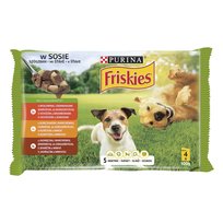 Purina Friskies Adult z wołowiną kurczakiem i jagnięciną 24 x 85 g