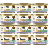 Purina Gourmet Gold Savoury Cake Mokra karma dla kotów z jagnięciną i fasolą 85 g x 12 sztuk